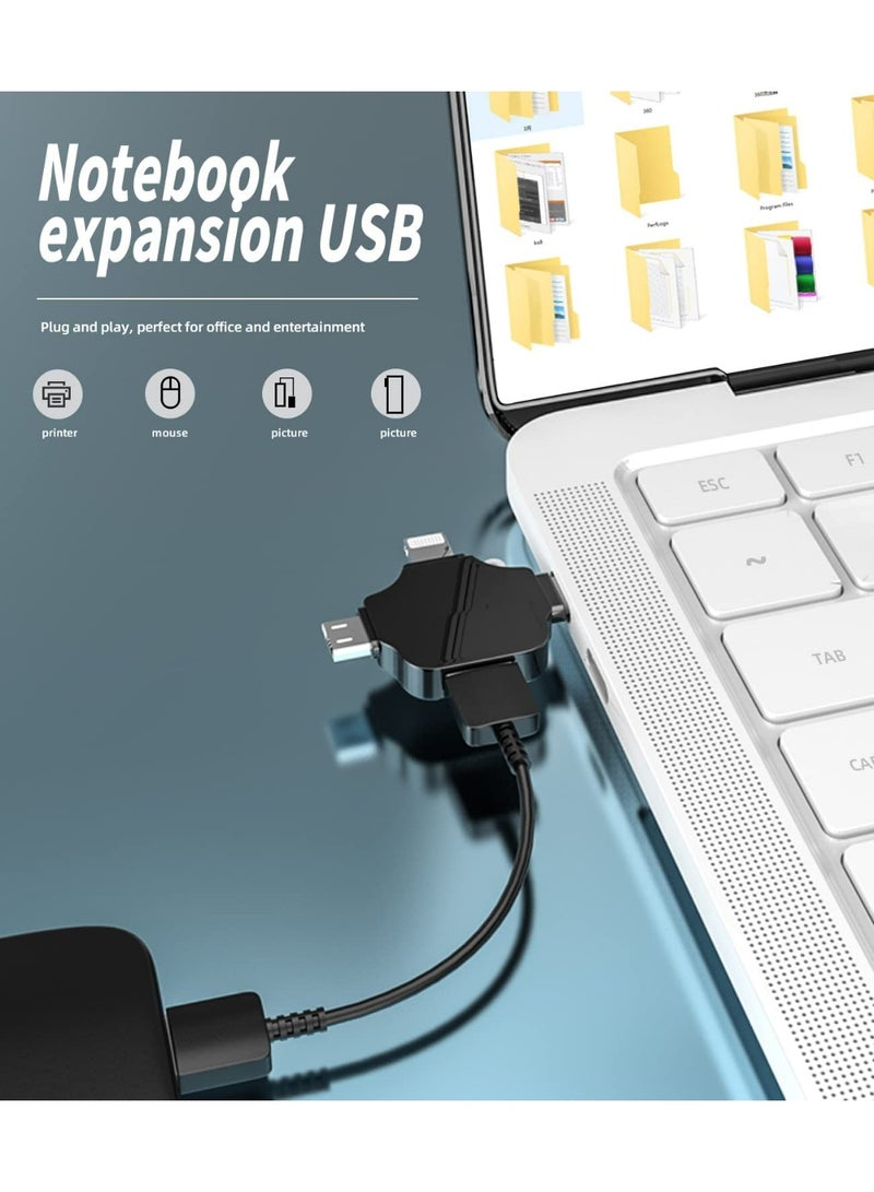 CMGTYYD. محول OTG من ذكر إلى أنثى USB متوافق مع iPhone Micro A Type C Android Thunderbolt3 Port Adaptador Connector Microusb USBC كاميرا الهاتف الخلوي، 2.0 فلاش - Image 4