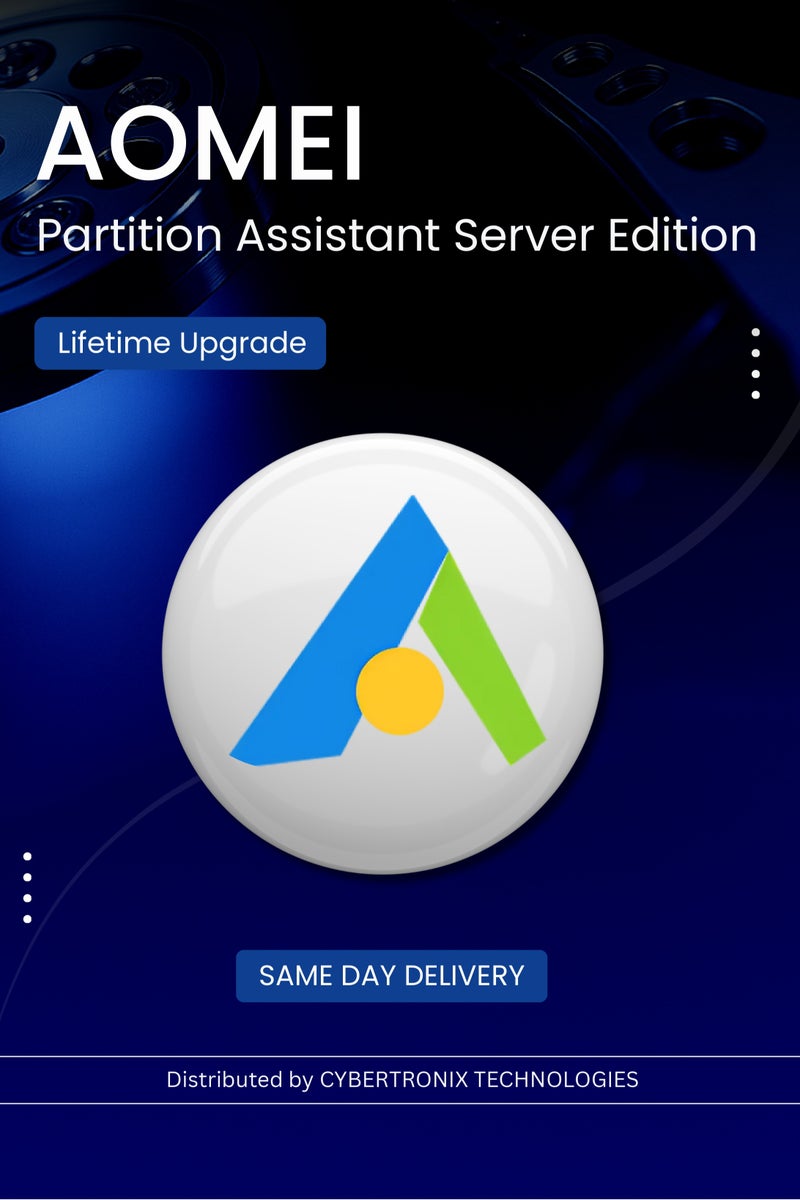 AOMEI Partition Assistant Server Edition |  Lifetime Upgrade | Digital License | SAME DAY DELIVERY
