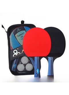 Pro-Level 3-Star Table Tennis Racket A10 Set with 2 Paddles and 3 BallsLong handle (one set) Long handle (one set)