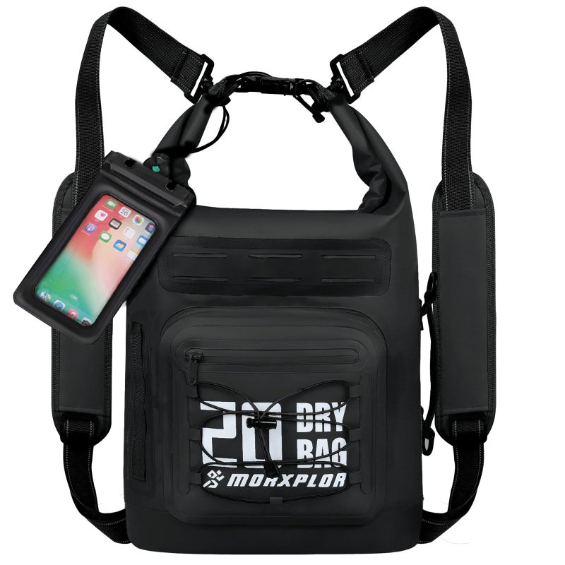 MORXPLOR Dry Bag Waterproof5L10L20L30L40L55L Roll Top Dry Bag Backpack with WaterProof Phone Case for SwimKayak - Image 2