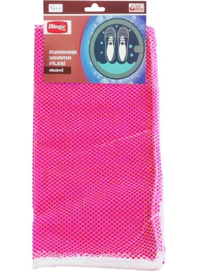 ماجيك ليدي Shoe Washing Net 40X40 Maxi Neon Pink