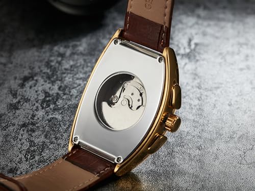 SEWOR Mens Automatic Business Dress Tonneau Moon Phase Wrist Watch Mechanical Self Wind - Image 4
