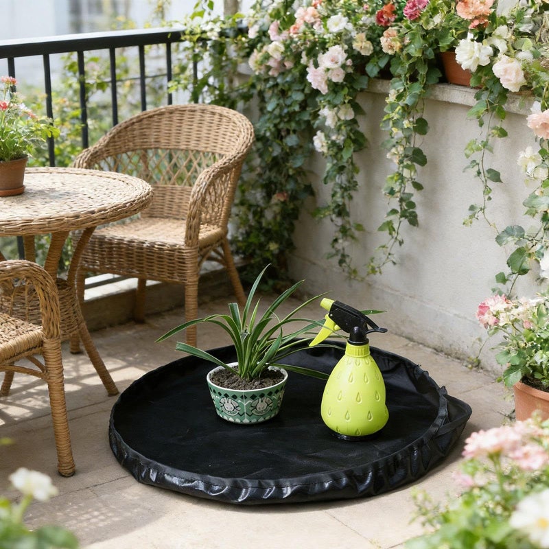 Plant Repotting Mat 48cm Gardening Mat for Transplanting Potted Plants Clear Garden Planting Supply - Image 5