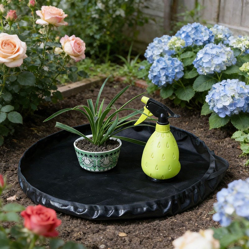 Plant Repotting Mat 48cm Gardening Mat for Transplanting Potted Plants Clear Garden Planting Supply - Image 4