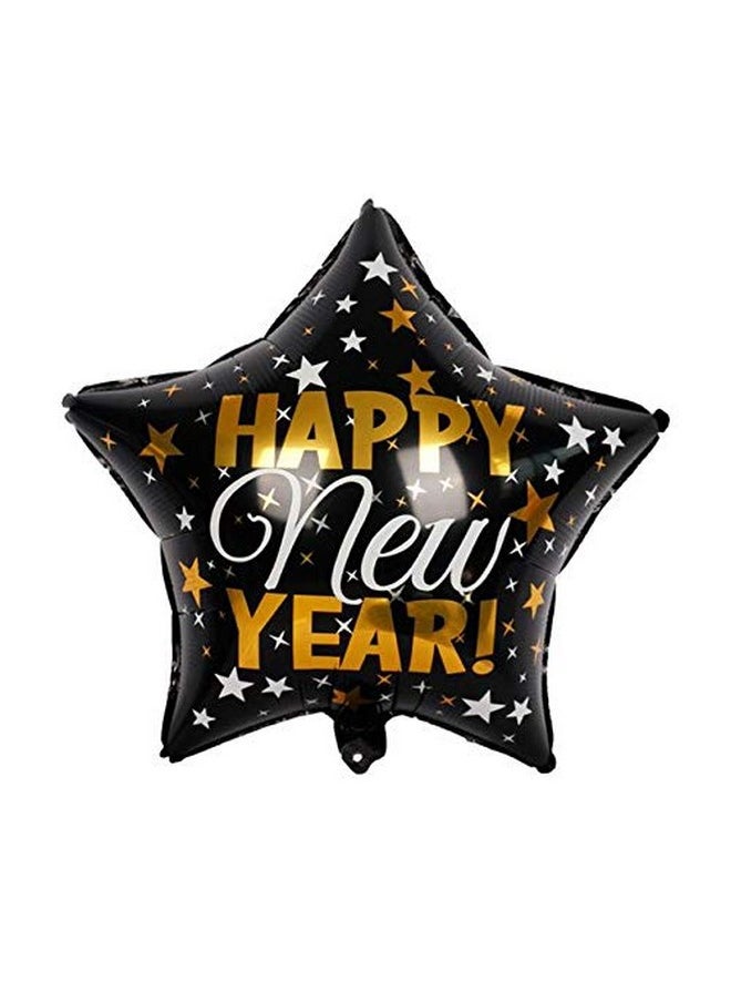 Balloonistics Balloonistics Happy New Year Large Shooting Star and Gold Stars Foil Balloon Bouquet Pack of 5  - Image 4
