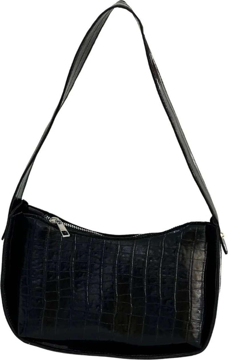 Vip Home Concept Baguette Bag Crocodile Patterned Hand and Shoulder Bag Vip Home Bags