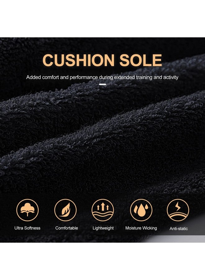 CS CELERSPORT Cushion No Show Tab Athletic Running Socks for Men and Women (6 Pairs),Large, Black+Grey - Image 5