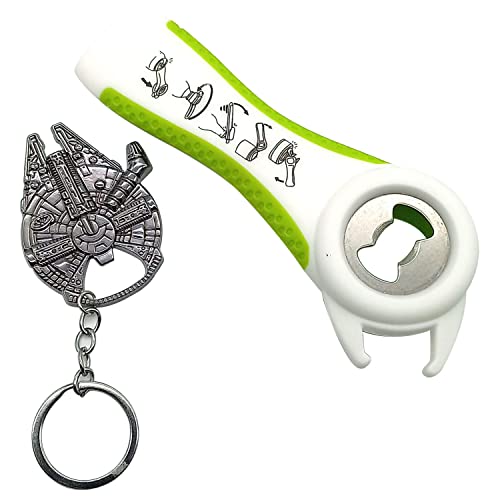 SUPIA 5 in 1 Multi Function Can Opener Bottle Opener & Keychain 2Pcs - Image 1