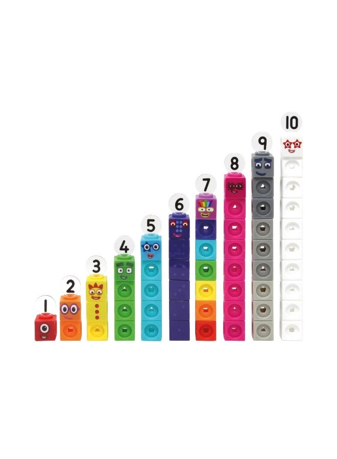 Learning Resources Mathlink Cubes Numberblocks 1-10 Activity Set, Build Numberblocks Characters, Learn Early Maths Skills, Includes Zero, Activity Cards, And More - Image 5