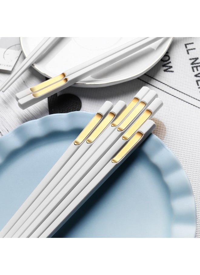 Generic - Chuangjian Source Factory Household Public Chopsticks Personalized Japanese Style Hotel Tableware Frosted Sushi Pointed Chopsticks-Color:Golden Time - Image 1