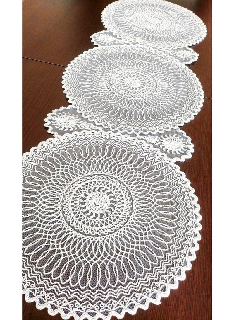 Dilex Runner Tablecloth American Service 37 x 115 cm White - Image 1