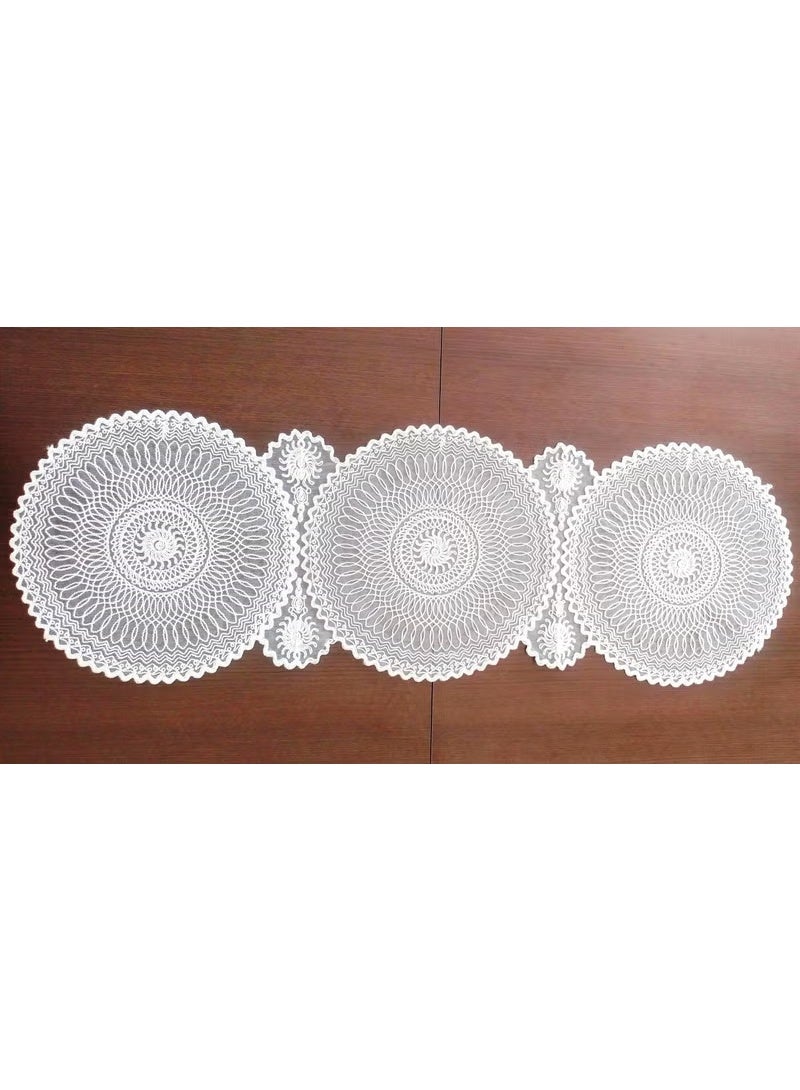 Dilex Runner Tablecloth American Service 37 x 115 cm White - Image 2