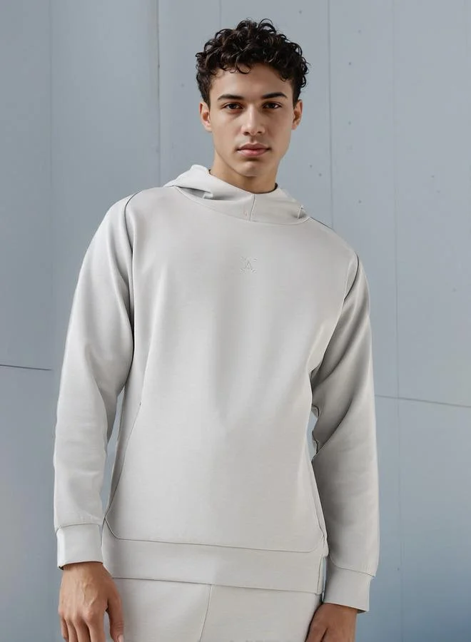 آكتف Textured Hooded Sweatshirt