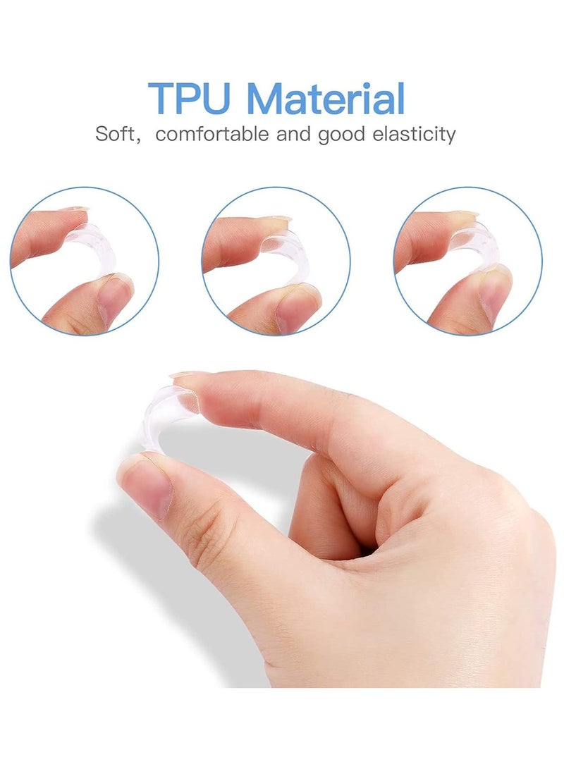 Ring Size Adjuster, 8Pcs Invisible Ring Size Adjuster for Loose Rings with 8 Sizes, Ring Adjuster Fit Any Rings Guard Spacer, Ring Size Reducer Spacer Ring Guard - Image 3