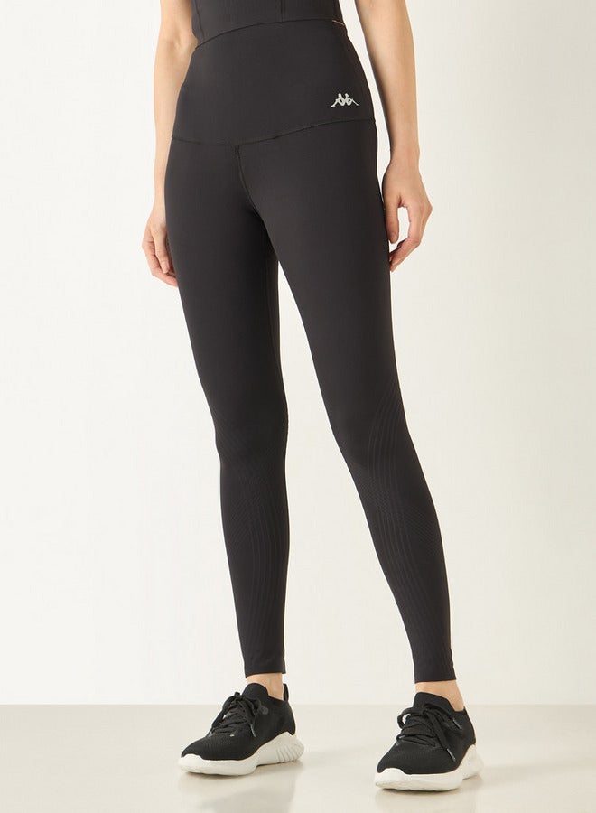 كابا بنطلون ليقنز بخصر مطّاطي وطبعات شعار من كابا - Image 1