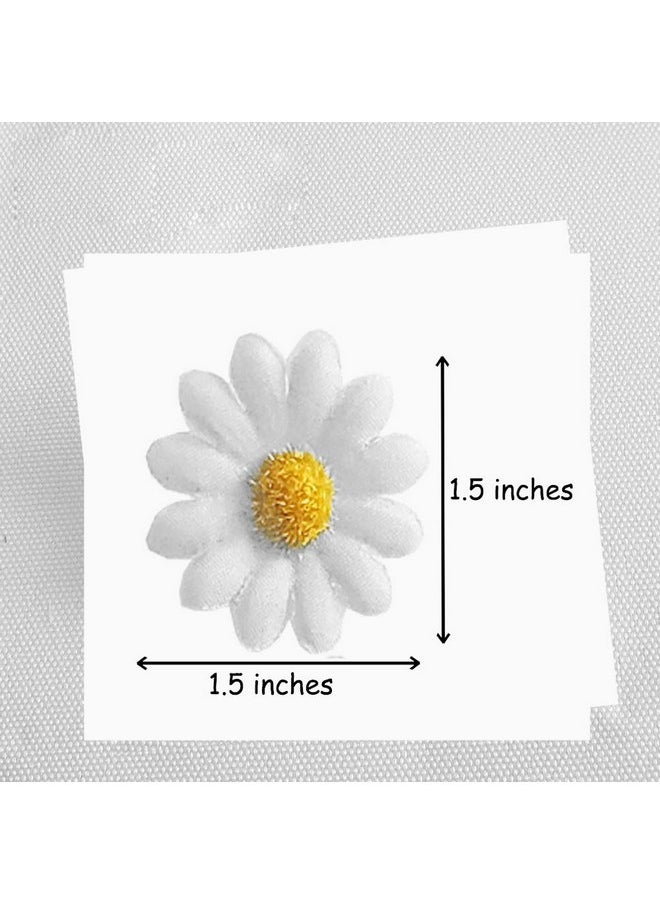 Backgarden - [12 Packed] Women Sweet Flower Side Hair Clip Beach Wedding Flower Bridesmaid Hair Accessory (White Daisy) - Image 1