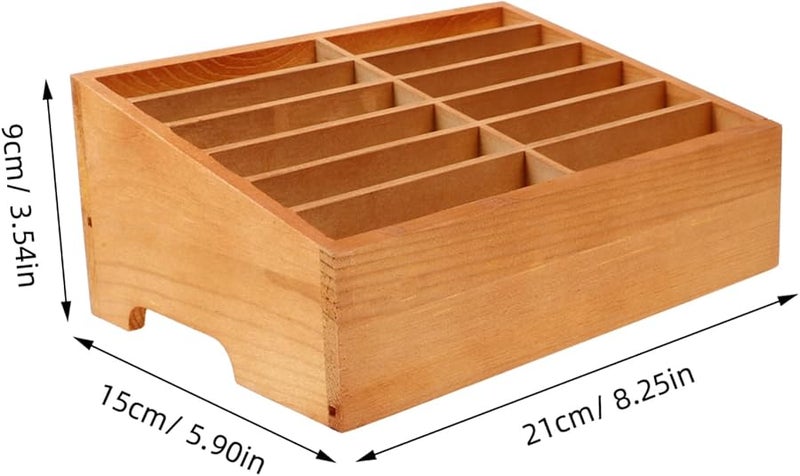 Vintage Color Multi Phone Holder Desktop Storage Box For Office And Home - Image 3