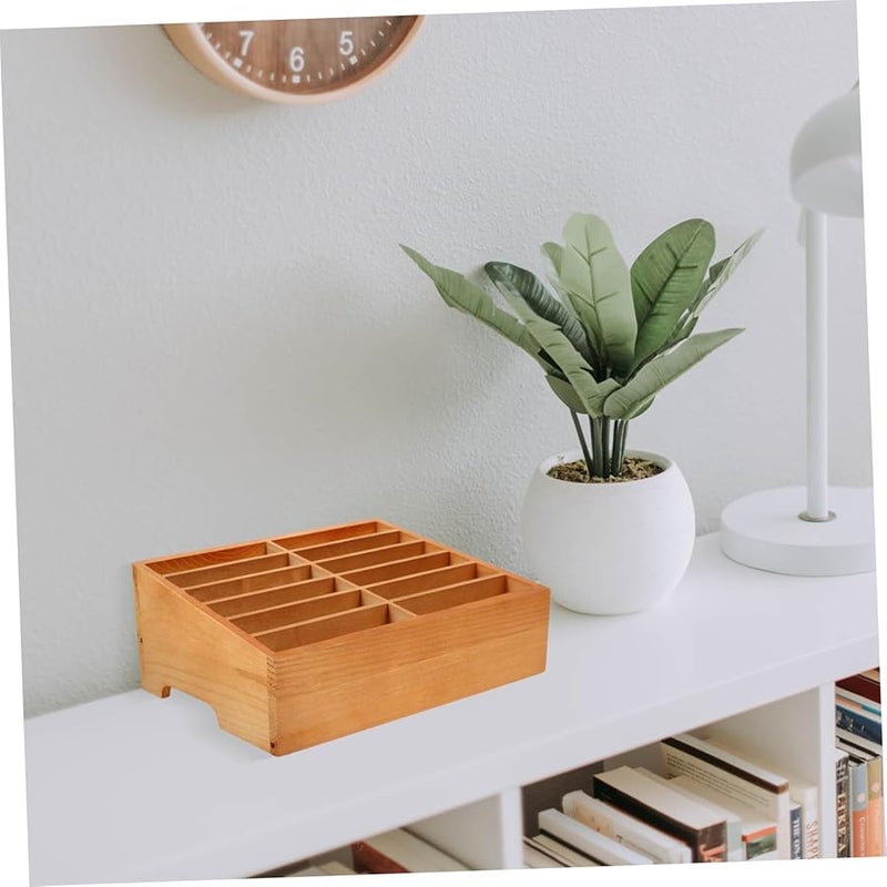 Vintage Color Multi Phone Holder Desktop Storage Box For Office And Home - Image 5