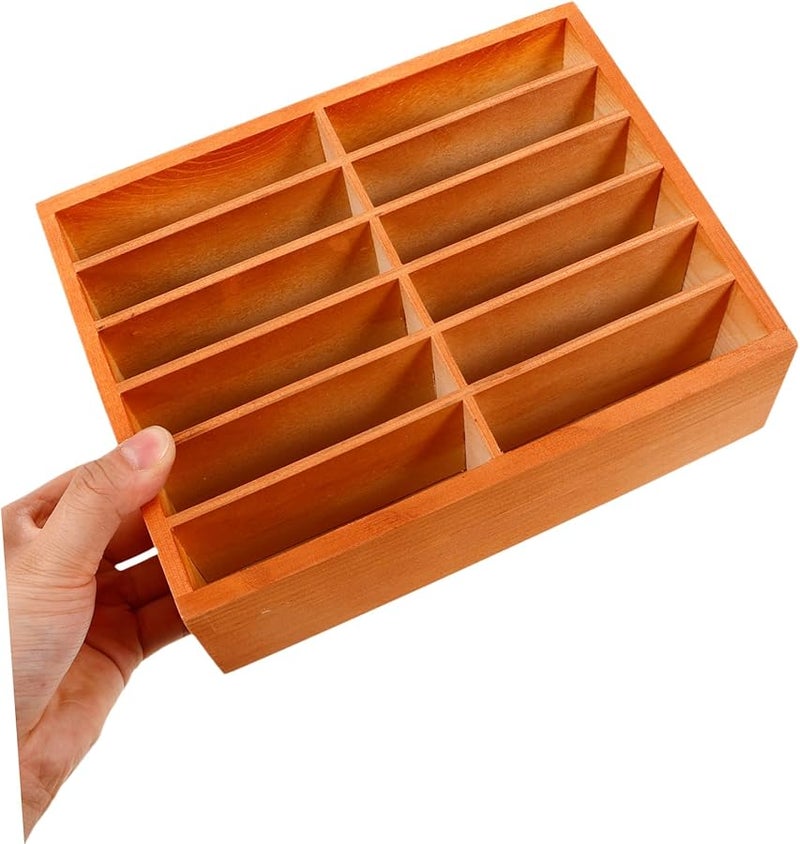 Vintage Color Multi Phone Holder Desktop Storage Box For Office And Home - Image 4