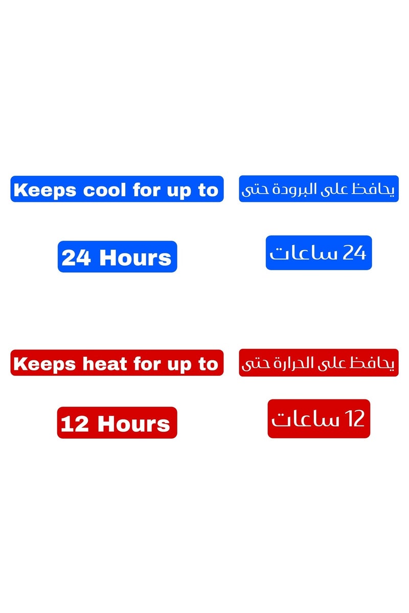 أو جي إس قارورة ماء رياضية ستانلس بتصميم عملي عزل حراري يحافظ على  البرودة 24 ساعة والحرارة 12 ساعة - Image 5
