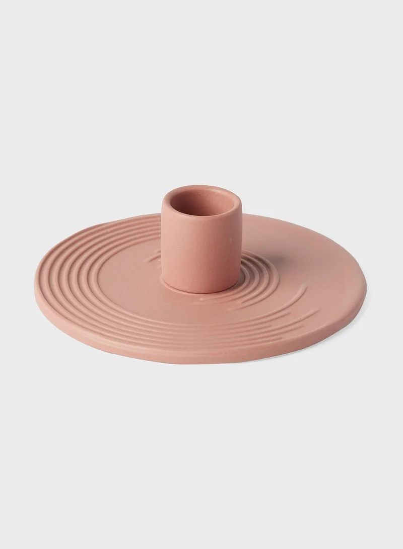 Prickly Pear Athena' Terracotta Candlestick Holder
