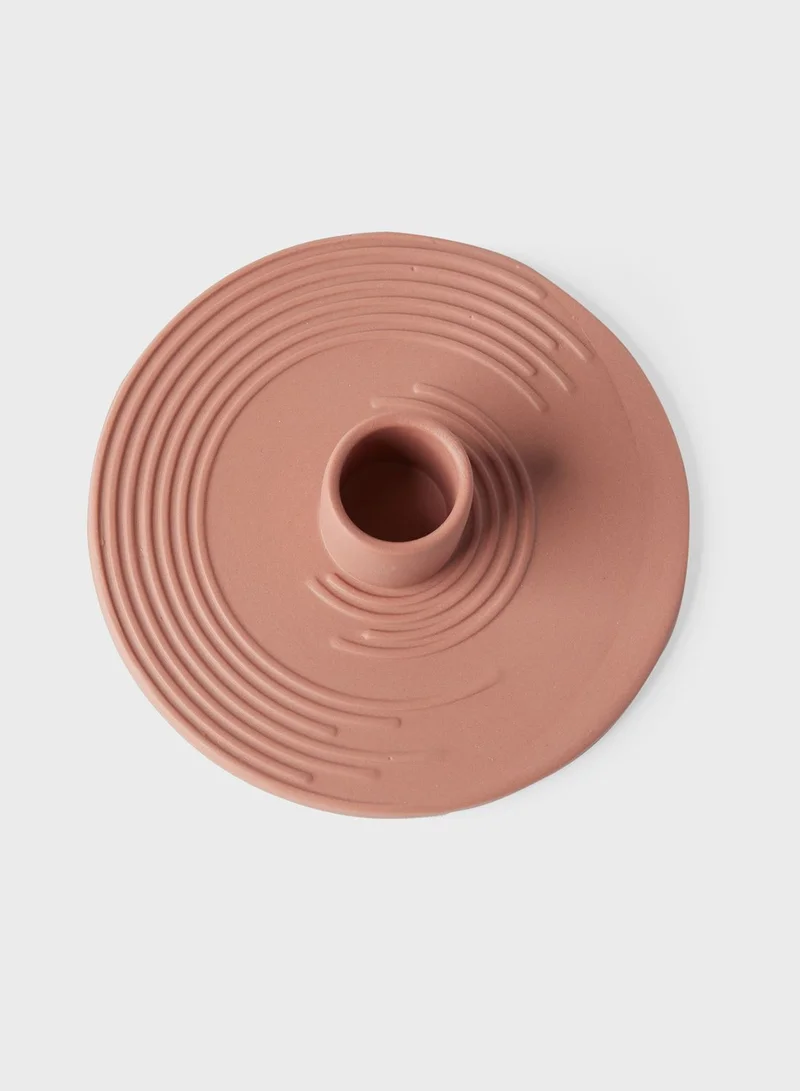 Prickly Pear Athena' Terracotta Candlestick Holder