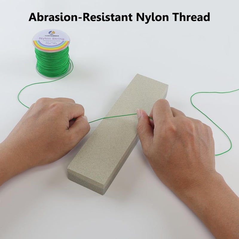 LUSTEMBER 0.8Mm Nylon String  Strong Bracelet String  Durable Nylon Cord For Jewelry Making  Bracelets  Beading  Necklaces  Rattail Braiding  Kumihimo  Wind Chimes  Blinds And Handicrafts - Image 5