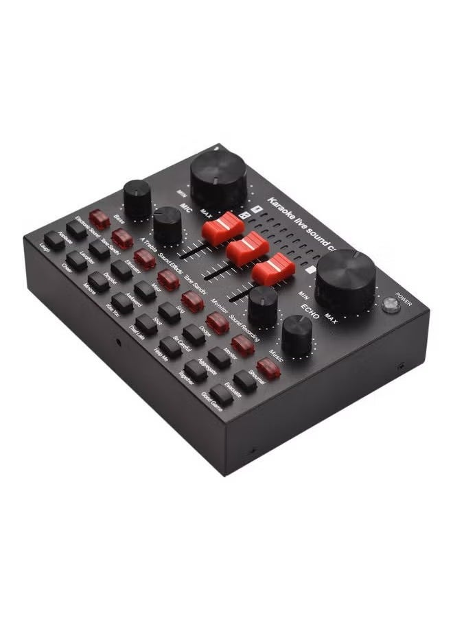 تايجر V8S Mini Live Sound Mixer Board – Compact Audio Interface with 16 Sound Effects, Dual DSP Noise Reduction, and 6-Way Connectivity – Ideal for Streaming, Podcasting, Gaming & Recording – Works with PC & Mobile (Black)  - Image 4