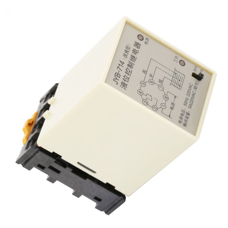 Liquid Level Relay: 220V Base Mounted - ABS High Temp Resistant Shell Liquid Level Controller for Industrial Boilers, Sewage Treatment, Civil Water Towers & Pools - Image 5