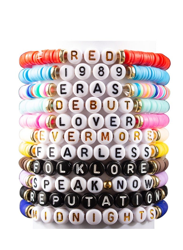 Taylor Swift 11 Pcs Taylor Swift Inspired Friendship Bracelet