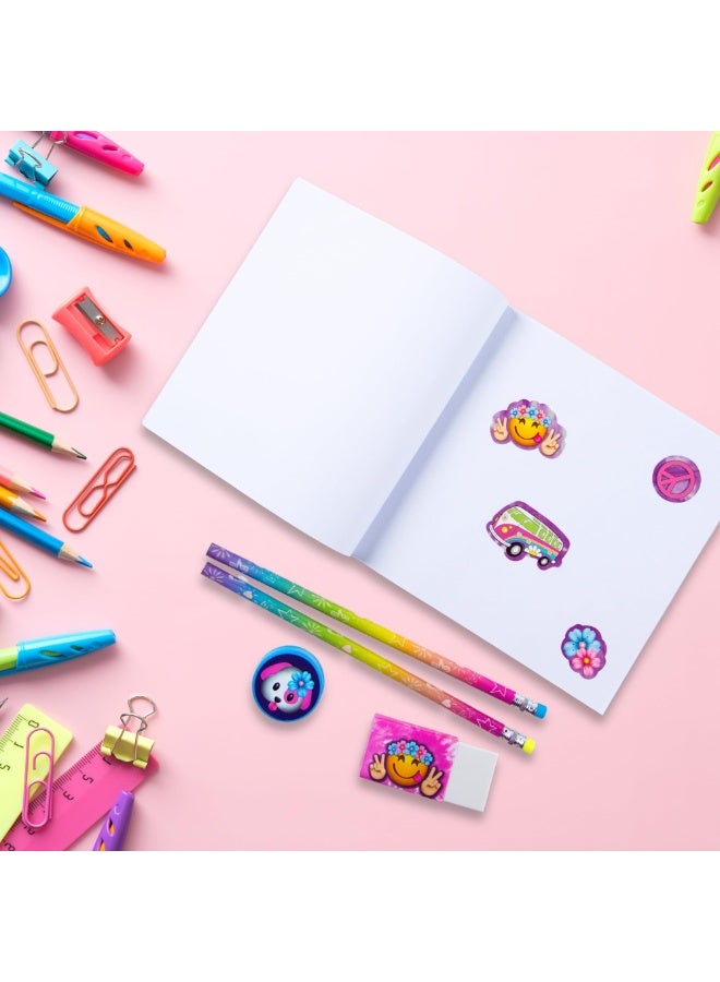 VOTUM Art Sets for Kids with 12 Washable Markers, 2 Pencils, Sketch Pad, Sharpener, Stickers, Rolling Case, Festival Friends Theme - Cute Marker Set - Birthday Gifts, Premium Art Supplies for Kids - Image 5