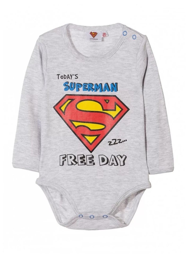 SUPERMAN Baby Bodysuit Long Sleeves - Image 1