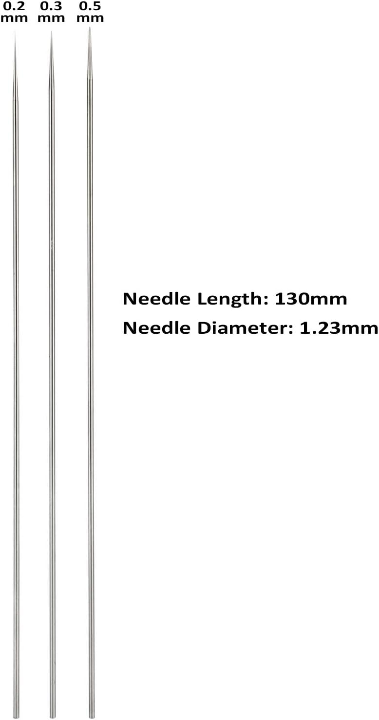 Uouteo Airbrush Needles Nozzle 0.2mm, 0.3mm, 0.5mm Spray Gun Nozzle Needle Tip Replacement Parts for Airbrush Gun - Image 2
