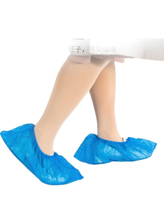 Yata Wutian Disposable Shoe Covers, Thickened Non-woven Fabric, 100 Pieces, For C Puter Ro S, H E Use, Indoor, Dust-proof, Breathable, Wear-resistant, Non-slip Foot Covers - Image 1