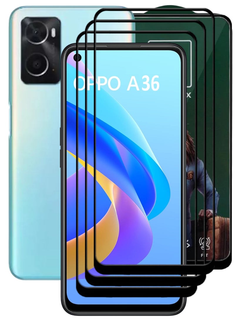 ACLIX 3 Pieces Antistatic ESD Dustproof Premium Quality High Definition Tempered Glass Screen Protector Designed For Oppo A36 - Image 1