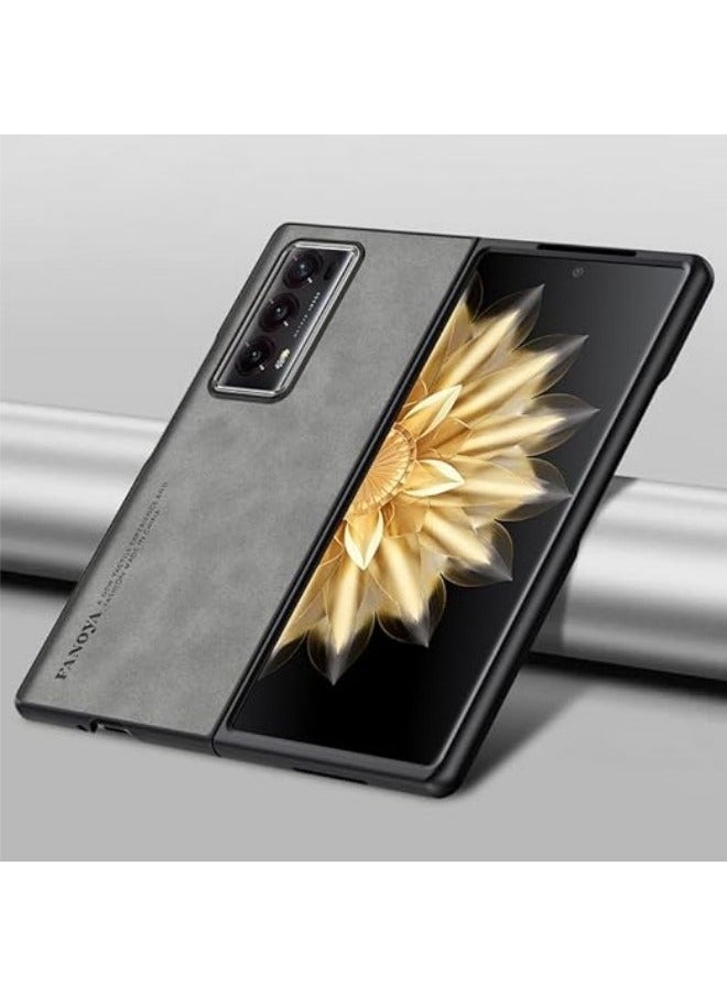 General Compatible with Honor Magic V2 Case Luxury Leather Matte Shockproof Phone Cover for Honor Magic V2 Funda Folding Setting Bumper Coque  - Image 1