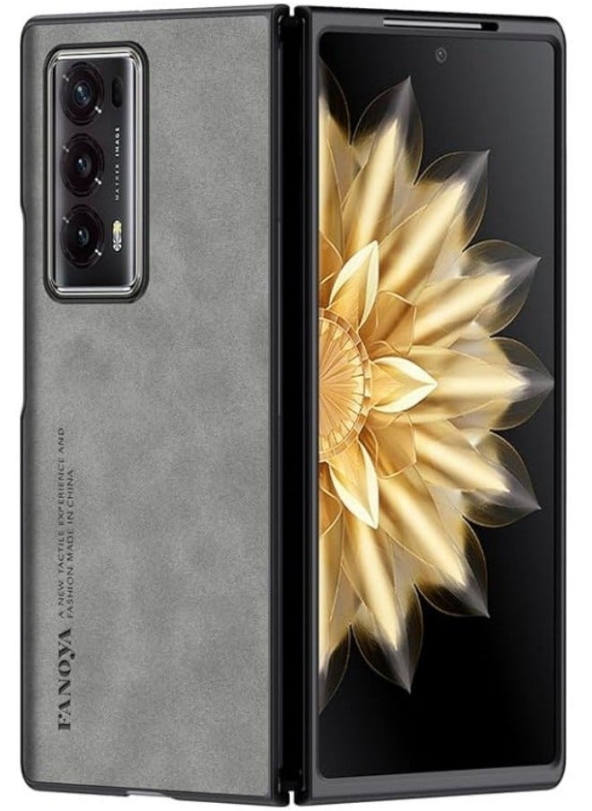 General Compatible with Honor Magic V2 Case Luxury Leather Matte Shockproof Phone Cover for Honor Magic V2 Funda Folding Setting Bumper Coque  - Image 2