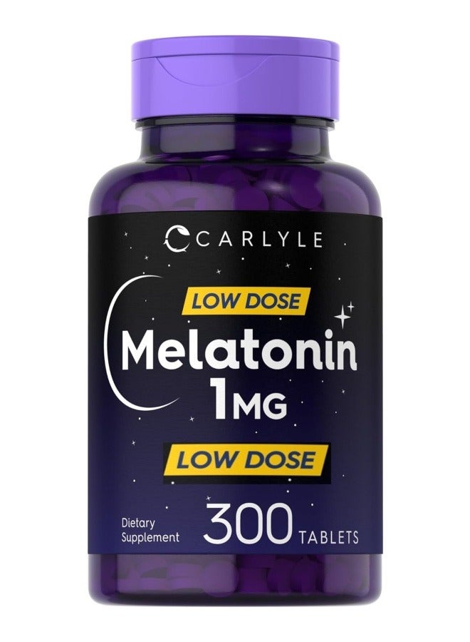 Carlyle Melatonin 1 mg Low Dose 300 Vegetarian Tablets