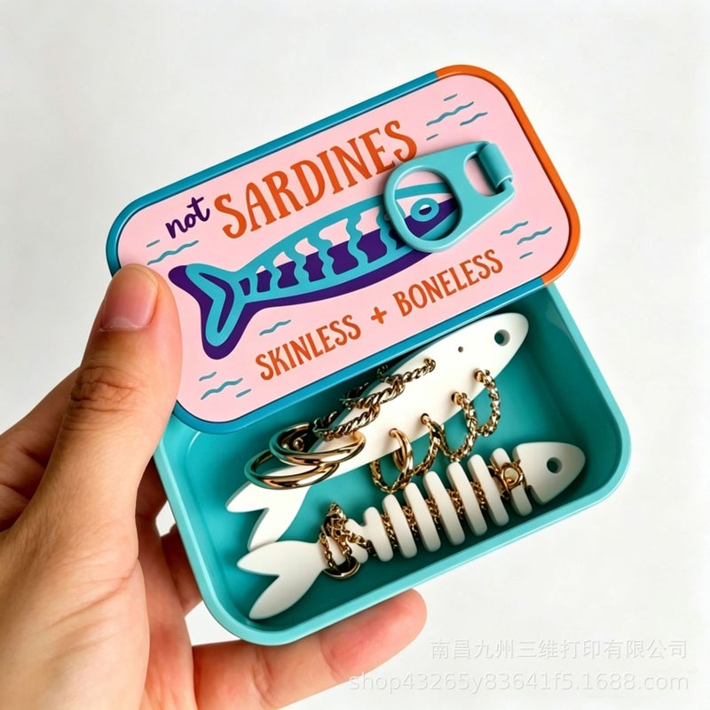 3D Printed Sardine Tin Jewelry Box - Image 4