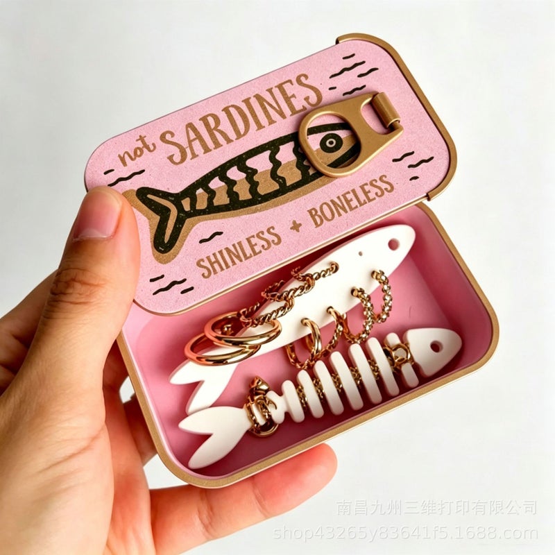 3D Printed Sardine Tin Jewelry Box - Image 1