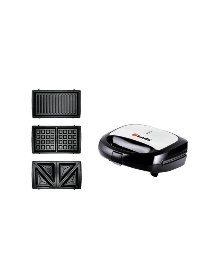 زادا ZWF-803 وافل ميكر 3*1 صانع الساندوتشات - صانع الوافل - جريل
