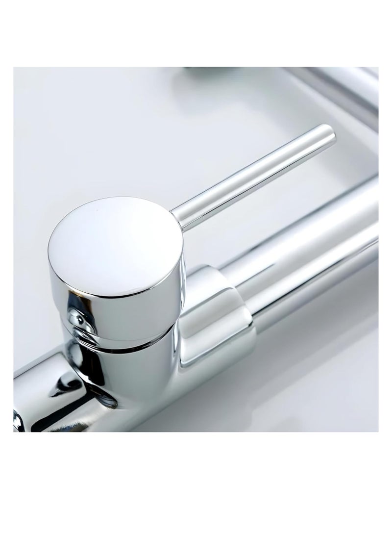 Single Lever Kitchen Sink Faucet, Pull-Out with Pull-Down Sprayer, Dual Function Hot and Cold Water Swivel, crome  - Image 4