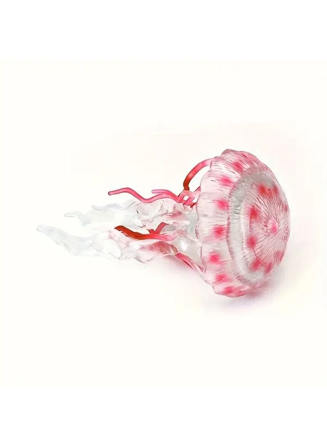 BL 1325 Pink Jellyfish Ocean Animal Model Toys Durable PVC Marine Life Figures - Image 1