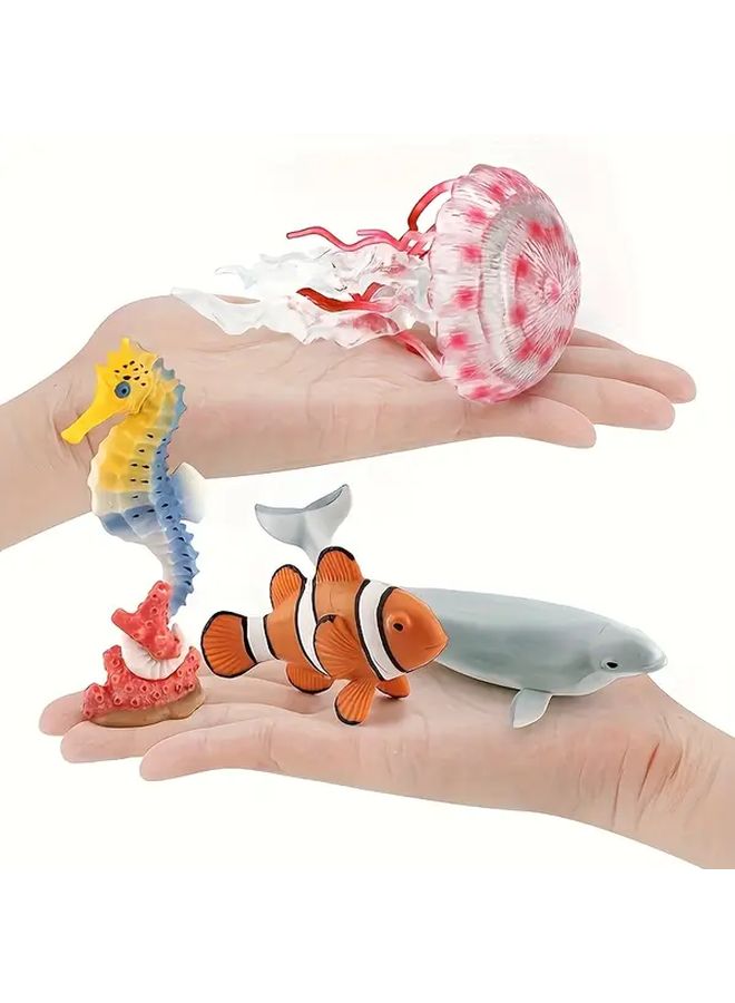 BL 1325 Pink Jellyfish Ocean Animal Model Toys Durable PVC Marine Life Figures - Image 5