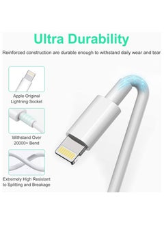 MMG iPhone Charger Cable 2M [MFi Certified] USB C to Lightning Cable Fast Charging Power Delivery PD 20W iPhone Cable for iPhone 14/14 Pro/14 Plus/14 Pro Max, iPad Pro, iPhone 8-13 All Series  - Image 5