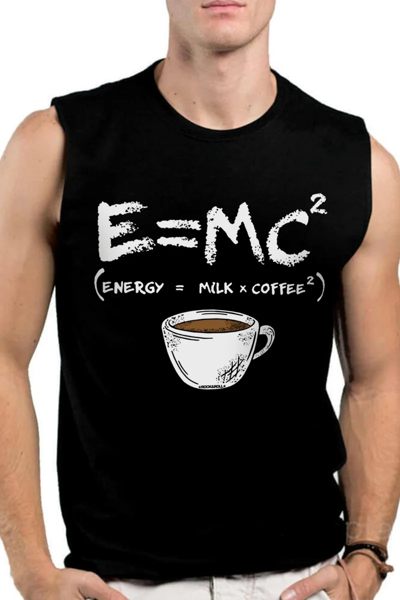 Energetic Brown Black Cut Sleeve / Sleeveless Men's T-Shirt