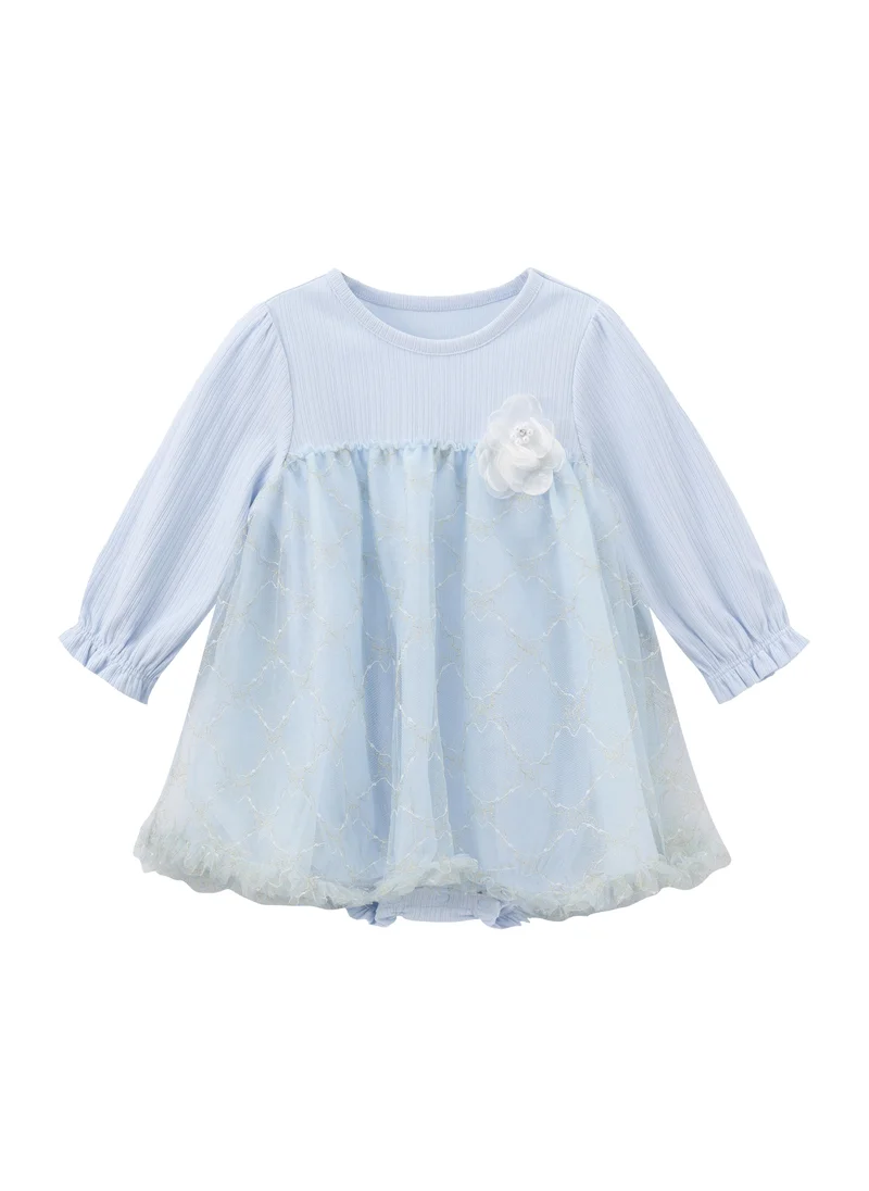 Balabala sky blue Baby Girls Knitted one-piece dress for Women | Best Price UAE