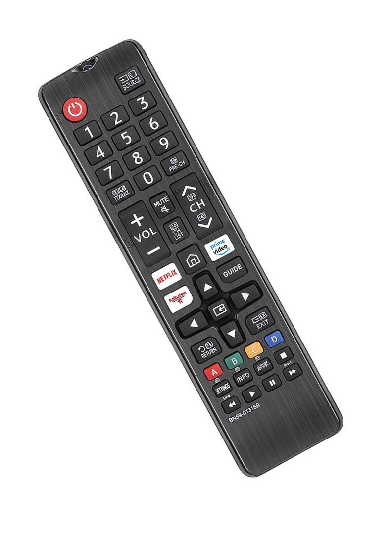 HuHa - BN59-01315A Remote Control for All Samsung Smart TVs – Universal Replacement Remote for Samsung 4K UHD QLED TVs – Includes Netflix & Prime Video Buttons – Compatible with Samsung Smart TV Models - Image 1