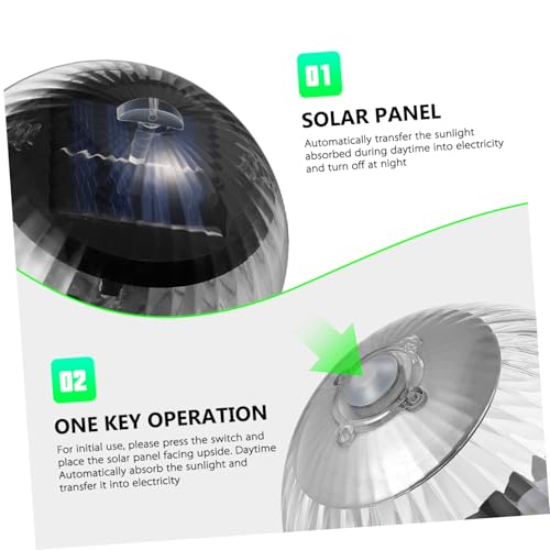 Uonlytech Solar Powered Water, Colorful Changing Solar Pool Light Pond Floating Ball Light Globe Night Light for Gargen Swimming Pool - Image 3