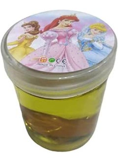 Slime Crystal Mud with squishy Character in a Plastic Jar Princesses Style (Yellow)